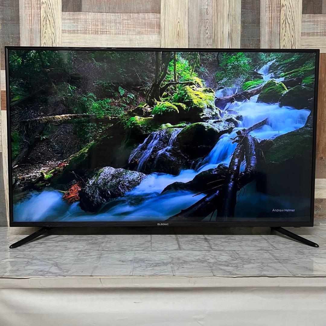 即日受渡❣️全国送料込ELSONIC49型4K液晶テレビWチューナー外付け録画可能