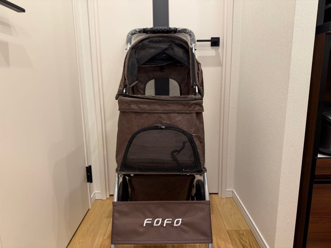 FOFO ペットカート バギー ブラウン 軽量 犬 フォフォ