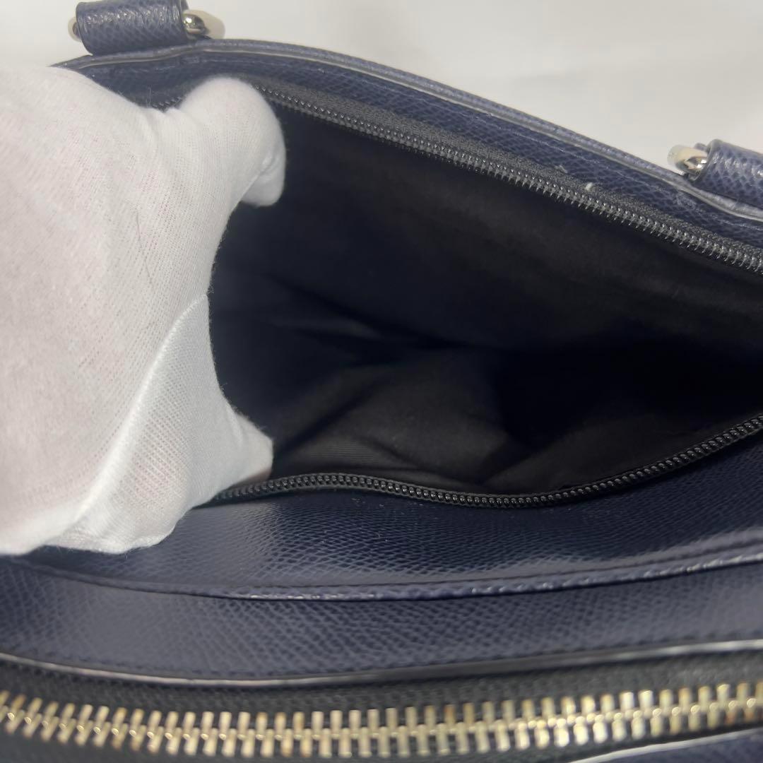 COACH ネイビー ビジネスバッグ