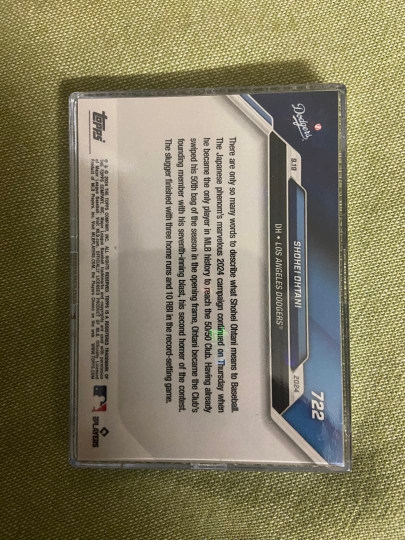 【新品5枚セット】大谷翔平選手TOPPS公式50-50記念24時間限定販売トレカ