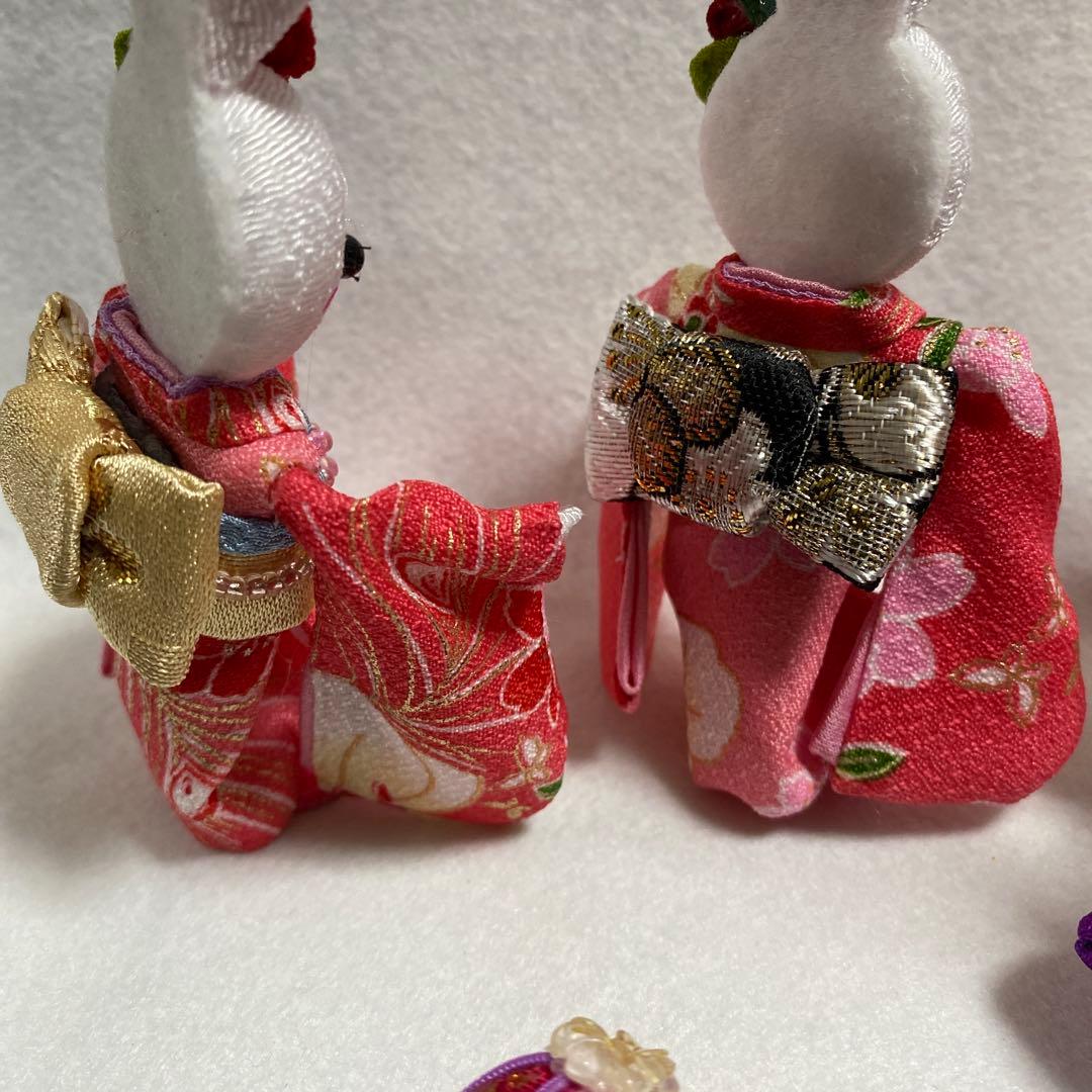 み*す様 ちりめん細工パーツ　正月飾りパーツ　No.687