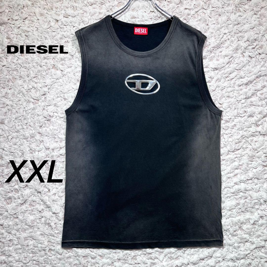 『パクゴヌク着用』　DIESEL タンクトップ　即完売　フェード　黒　XXL
