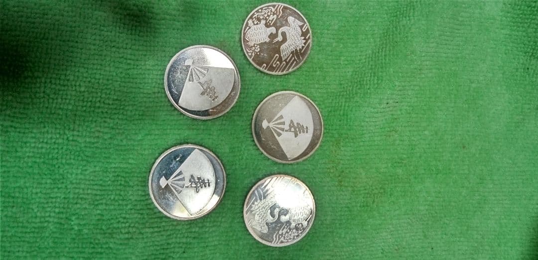純銀メダル（5枚）と、銅メダル（10枚）セツト。未使用　 銀（高騰中）　4