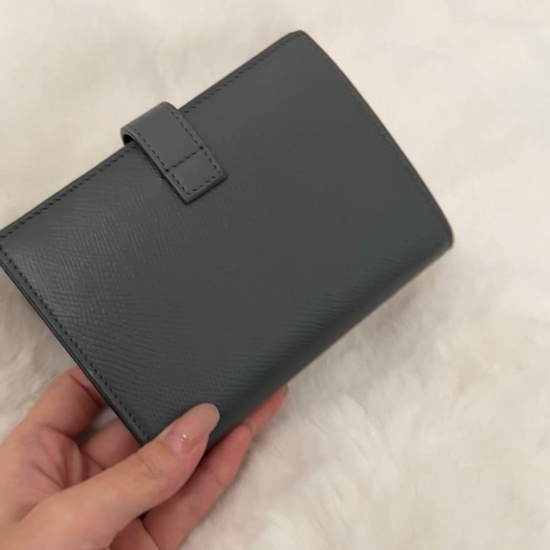 CELINE／二つ折り財布／グレー