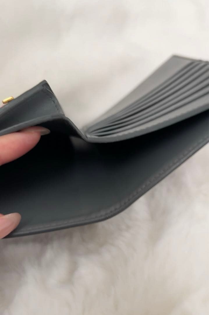 CELINE／二つ折り財布／グレー