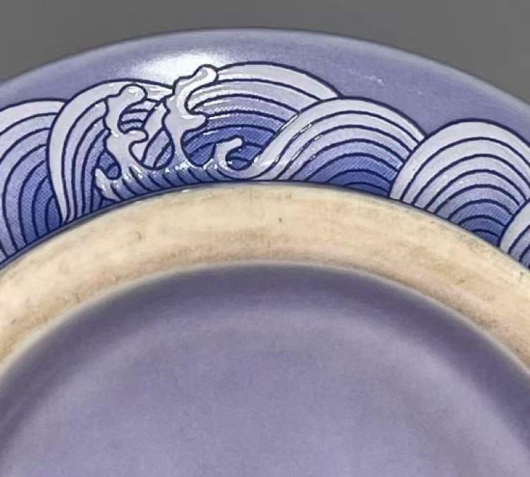 中国古美術・旧蔵粉彩　紫釉浮彫 開運龍紋瓶・置物・極細工・純手描き・旧家珍蔵