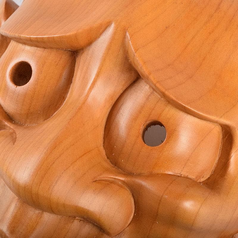 佐藤朱篭斎作　能面　木彫　般若　時代箱付　V　R9283