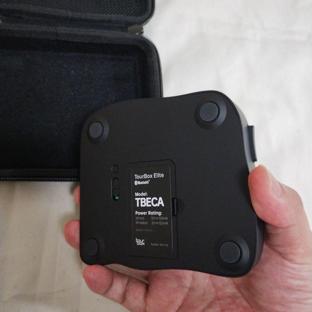 【美品】TOURBOX Elite　専用ケース付Bluetooth 左手デバイス