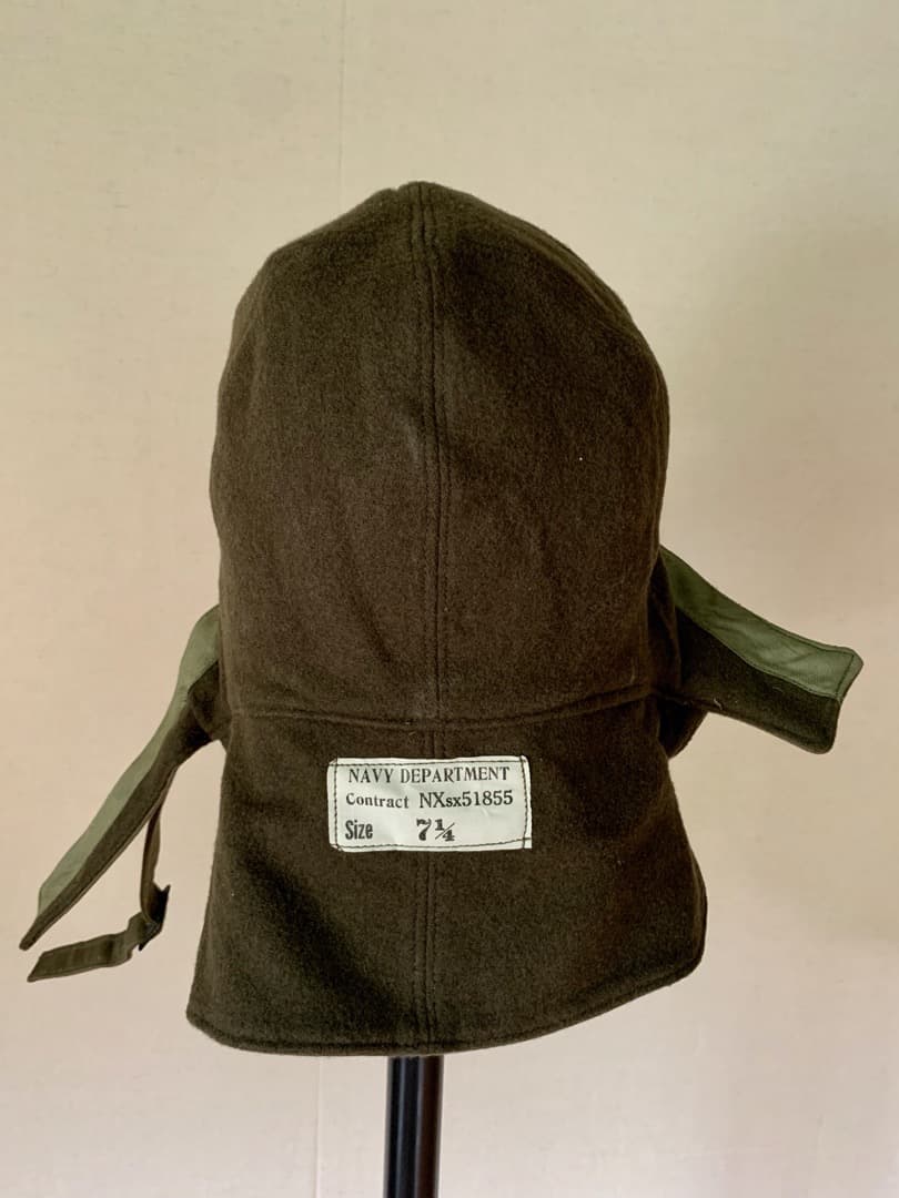 1940s 未使用 デッドストック 米軍 実物 USN デッキキャップ ①