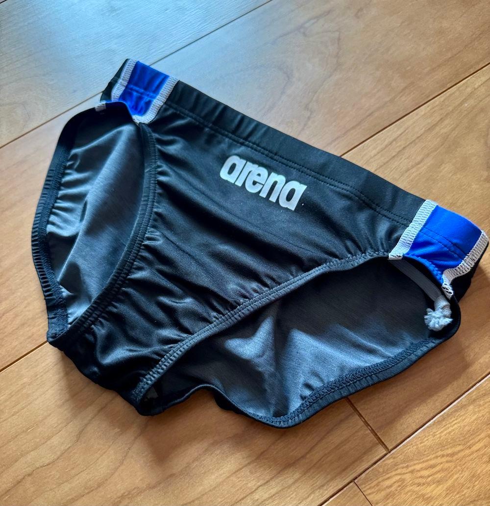 【美品】arena シン・レボリューション NUX　ブラック×ブルー　M　競パン