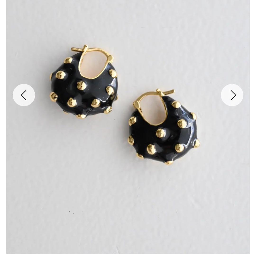 新品　CHIEKO+ deco pierce Black