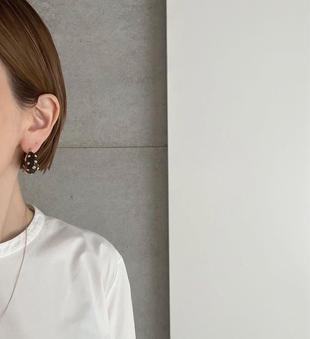 新品　CHIEKO+ deco pierce Black