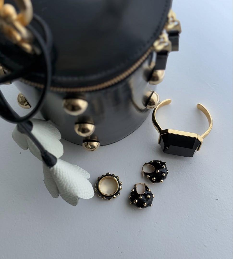 新品　CHIEKO+ deco pierce Black