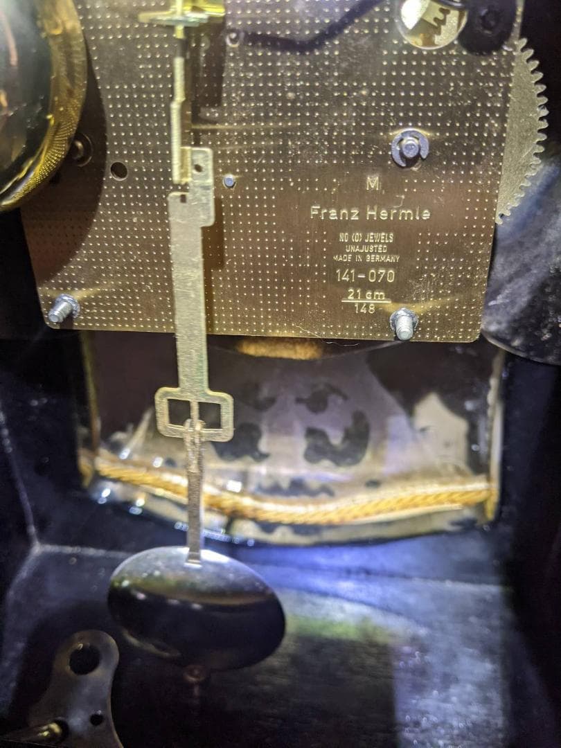 Franz Hermle 　ビンテージ振り子置時計 141-070