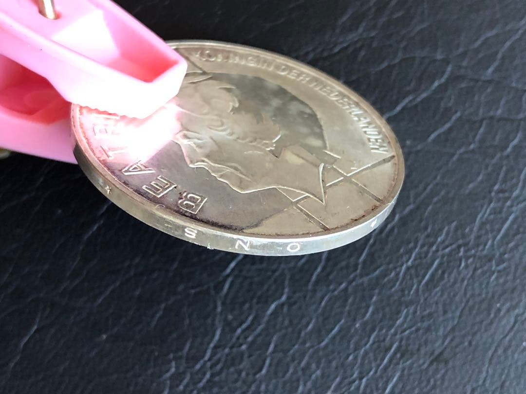 2648【オランダ・希少銀貨・トーンあり】1994年10ギルダー　銀貨　古銭