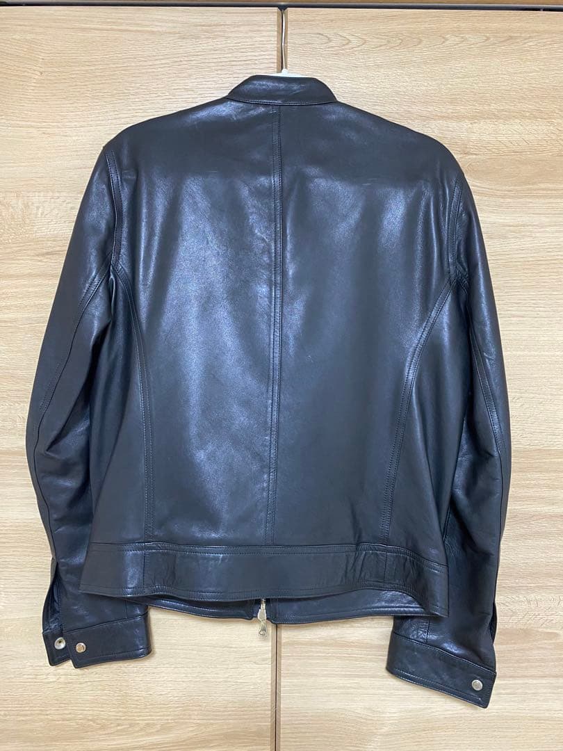 EMMETTI レザー シングルライダース JURI ゴールドジップ 48