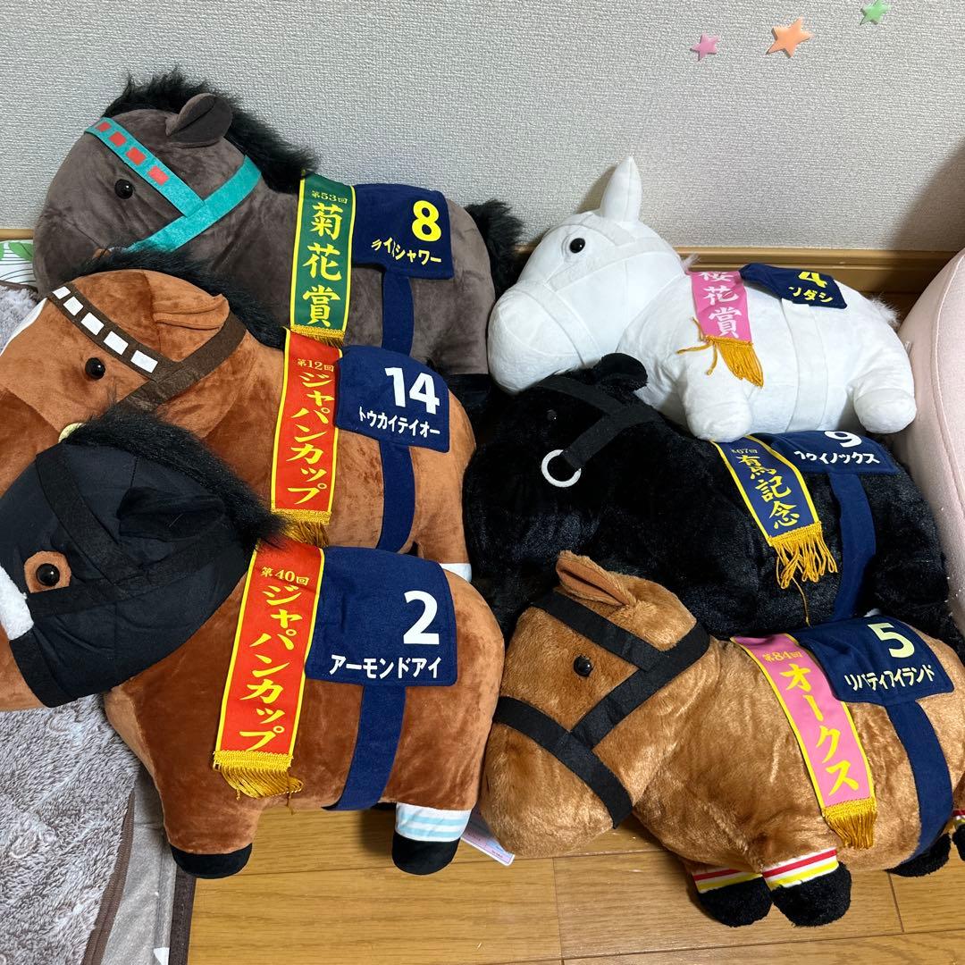 【あかさたなは】サラブレッドコレクション　BIGぬいぐるみ6体セット