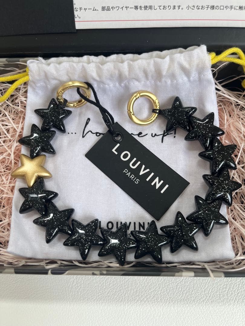 新品✨️ LOUVINI ハンドストラップ　PETIT ETOILE　BLACK