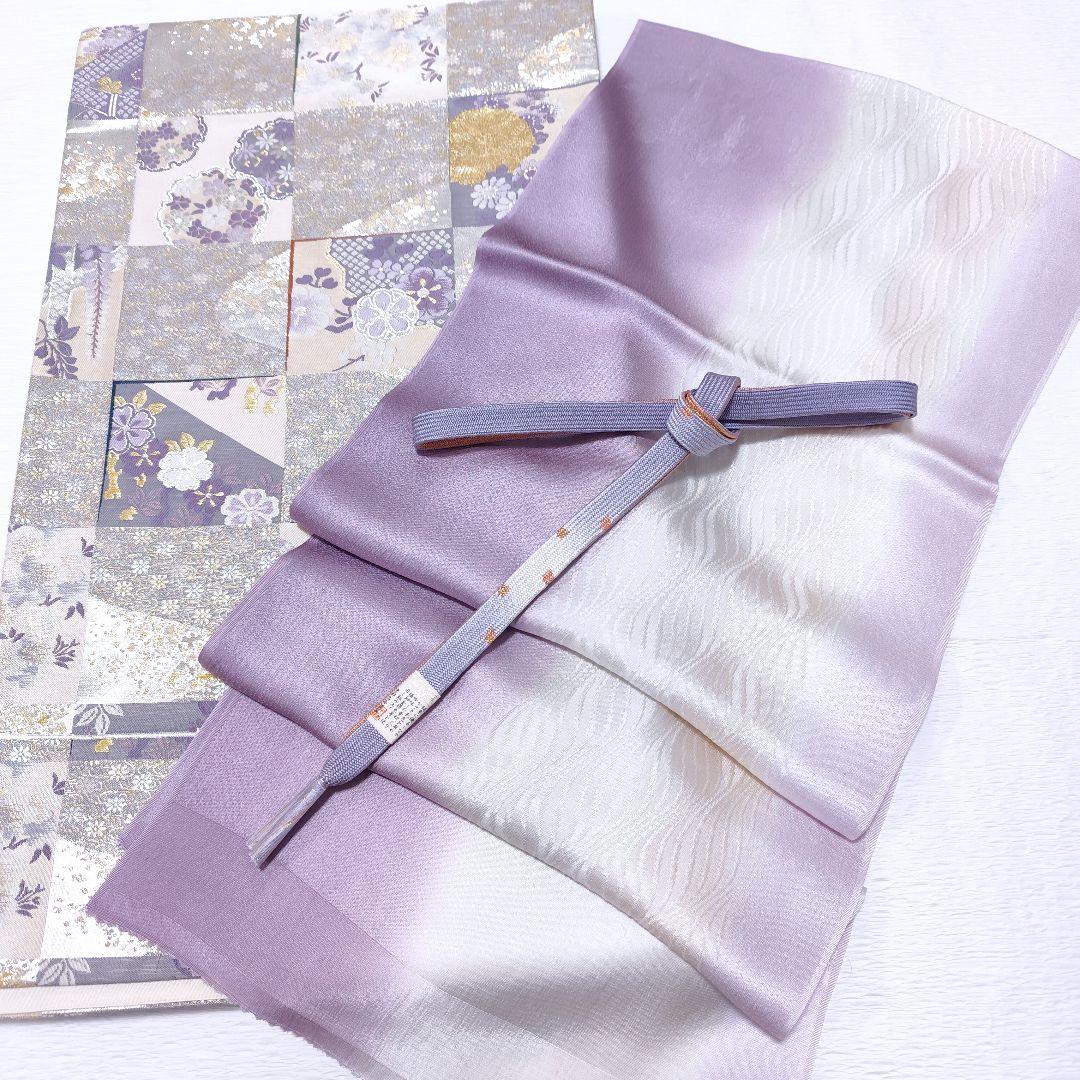 ❰6534❱ フルセット　付け下げ訪問着　袋帯　帯締め　帯揚げ　正絹　着物