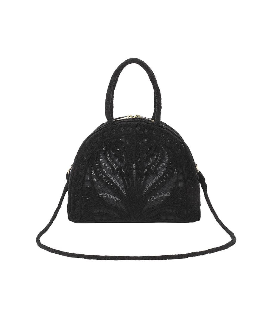 マメクロゴウチ mame kurogouchi コード刺繍バッグ 黒　black