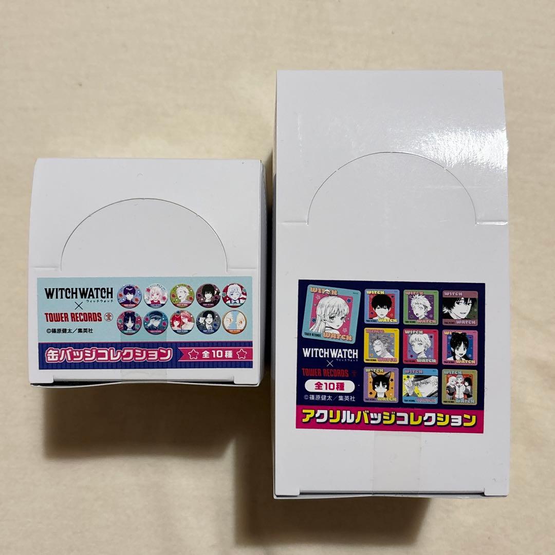 ウィッチウォッチ　タワレコ　缶バッジ　アクリルバッジコレクション　box ケイゴ