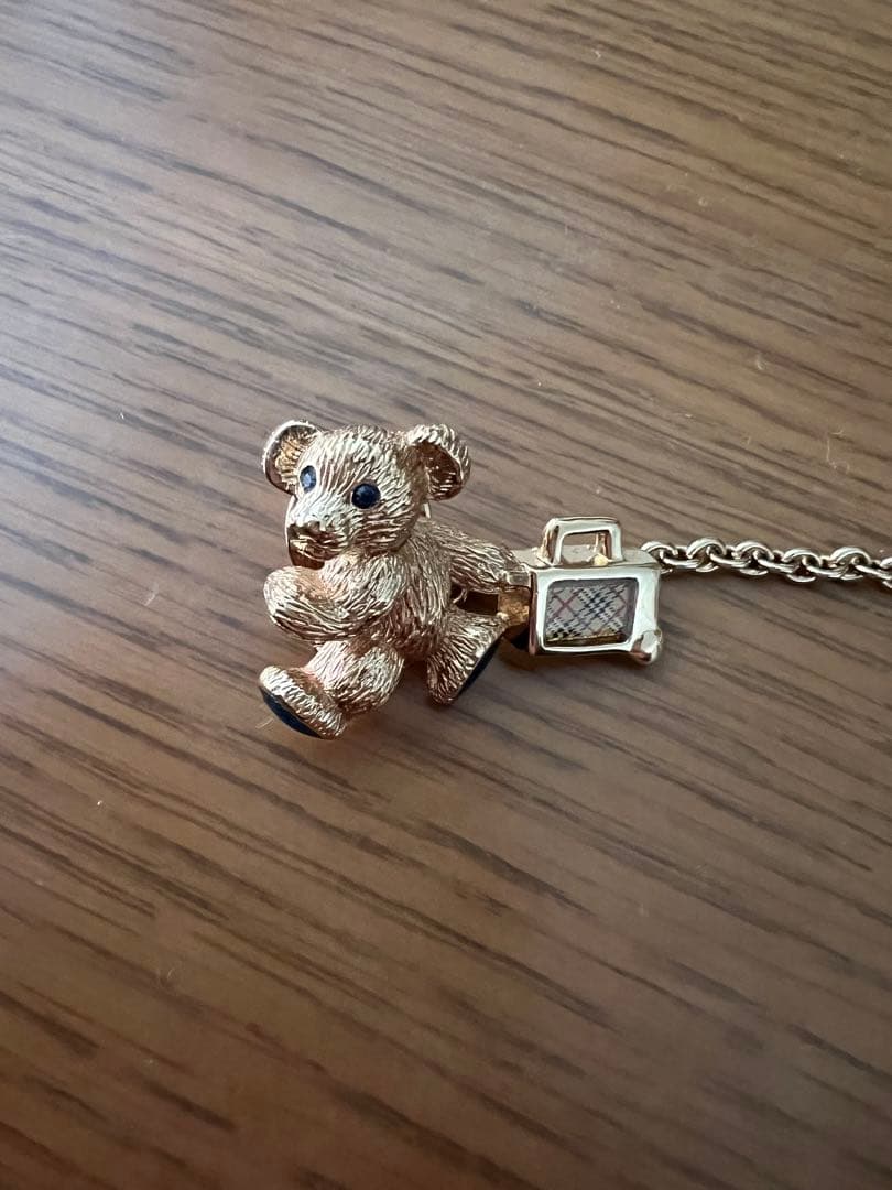 希少Burberrys　バーバリーベア　飛行機　ピンバッジ