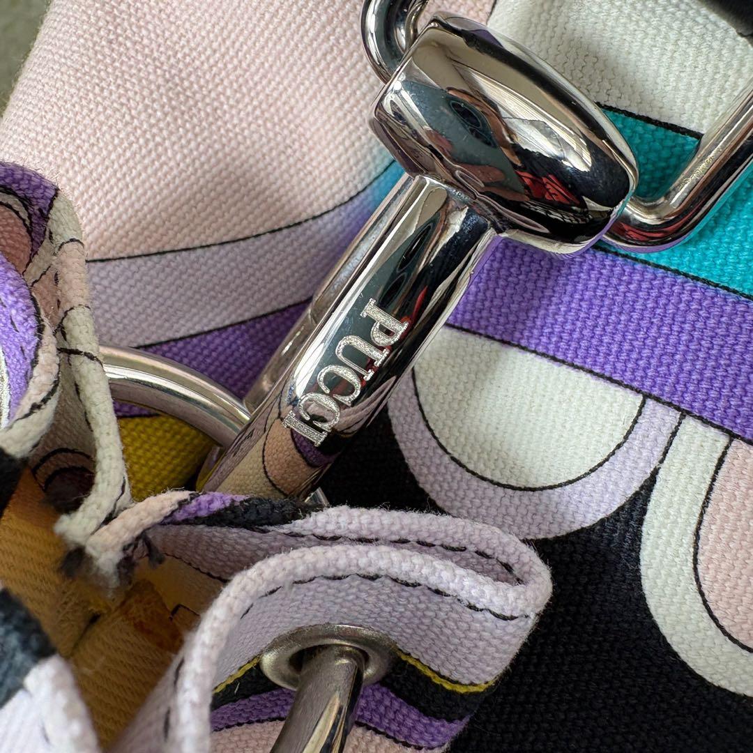 エミリオプッチ ショルダーバッグ　2005年　ラクロワ期　レザー　キャンバス