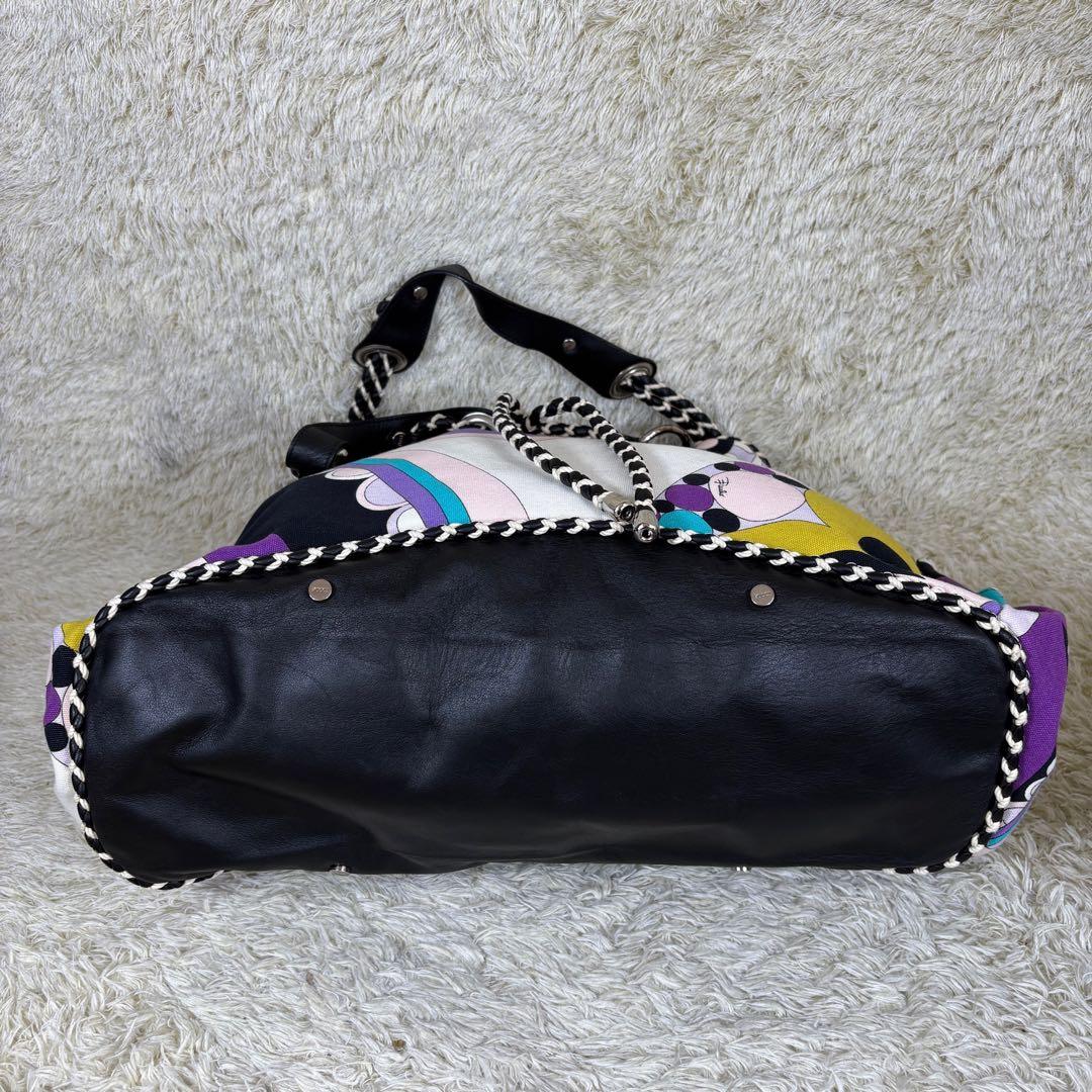 エミリオプッチ ショルダーバッグ　2005年　ラクロワ期　レザー　キャンバス