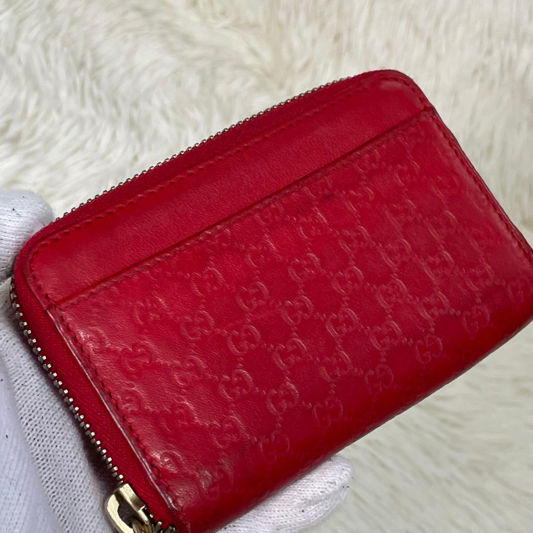 GUCCI グッチ ケース ラウンドファスナー 財布 ハート ロゴ GG
