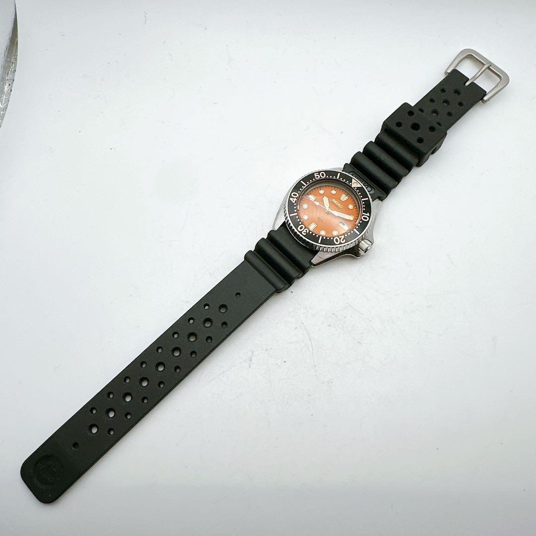 美品 稼動品 ビンテージ セイコー ダイバー メンズ腕時計 オレンジ 2625