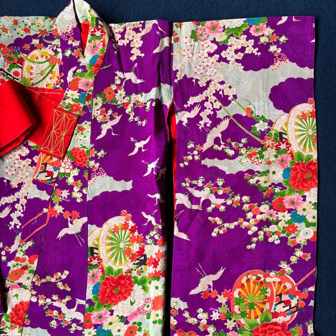 2608 アンティーク子ども着物・襦袢11枚おまとめ売り材料正絹