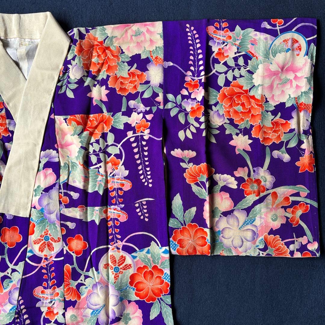 2608 アンティーク子ども着物・襦袢11枚おまとめ売り材料正絹