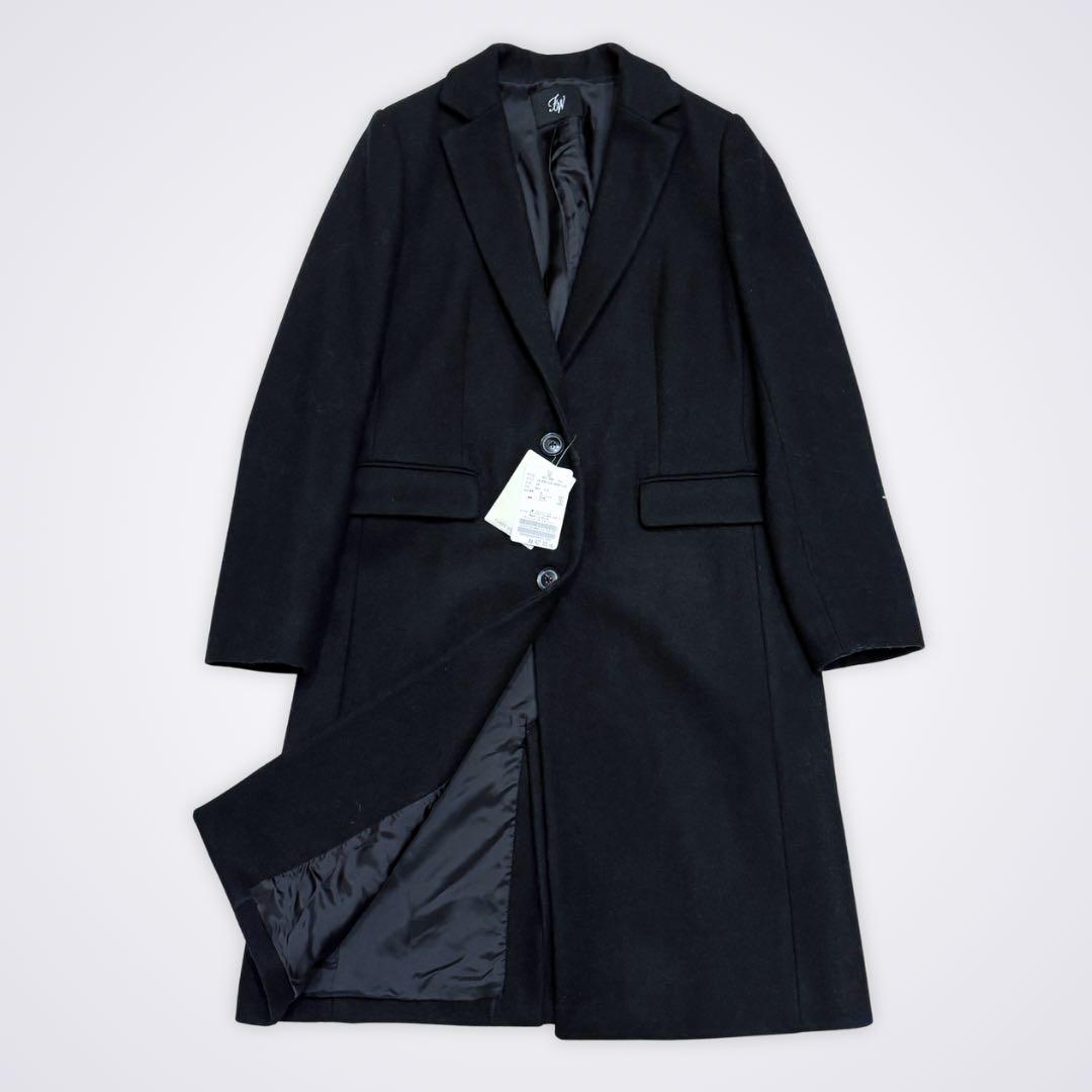 【新品タグ付】FRAMeWORKウールチェスターコート ブラック