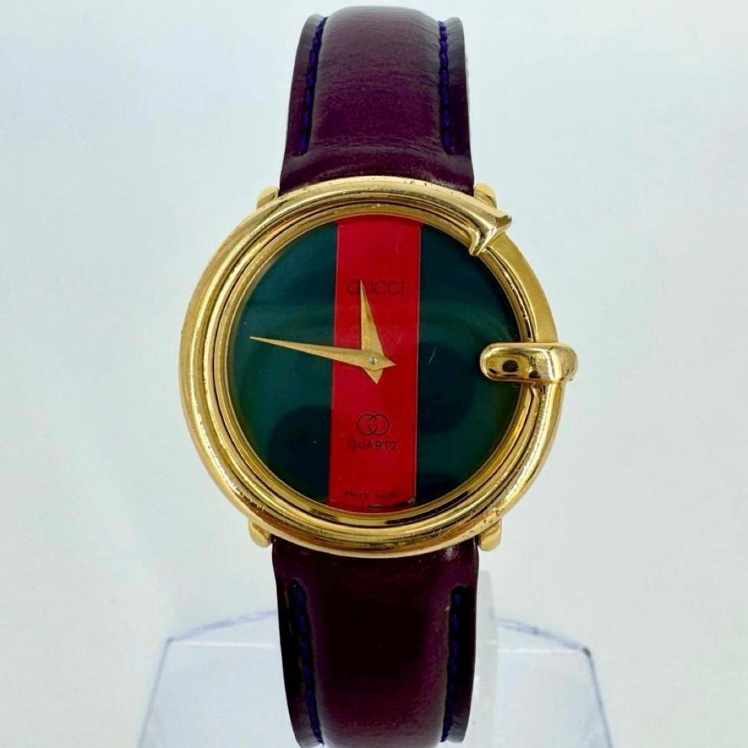 【希少 Gフェイス・新品電池】GUCCI シェリーライン クオーツ 腕時計