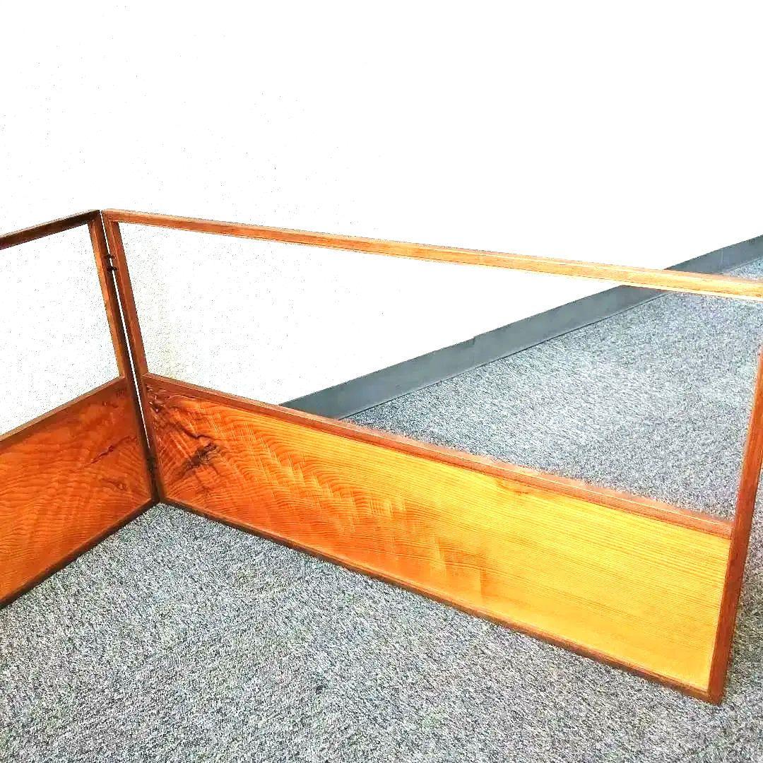 虎斑、吉野杉木地、腰風炉先屏風、みゆ12番