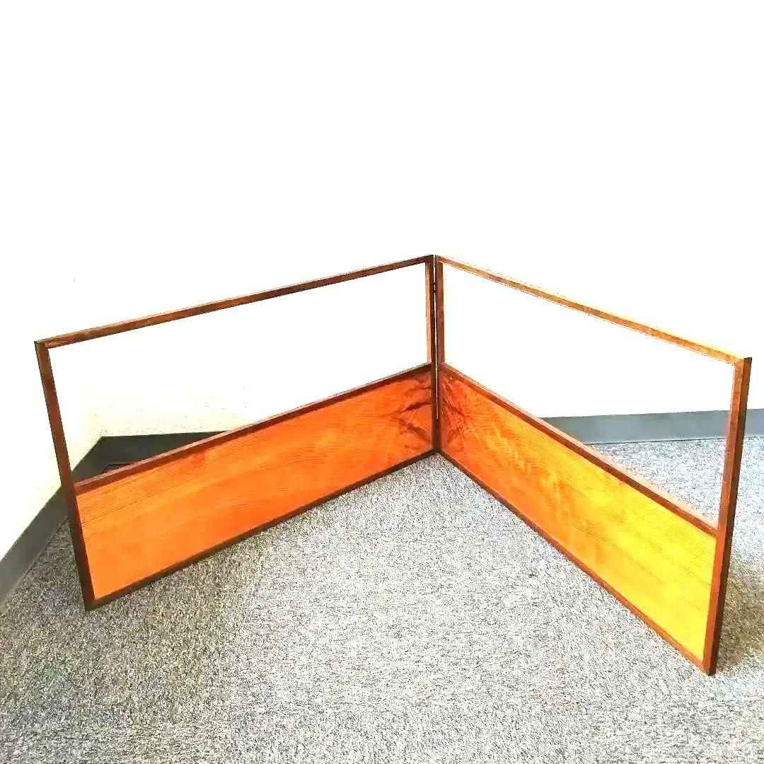 虎斑、吉野杉木地、腰風炉先屏風、みゆ12番