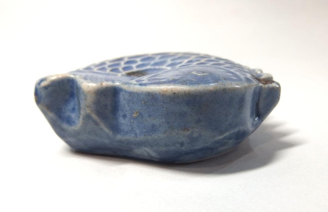 李朝瑠璃魚形水滴/文房具/書道具/朝鮮美術/韓国/民藝