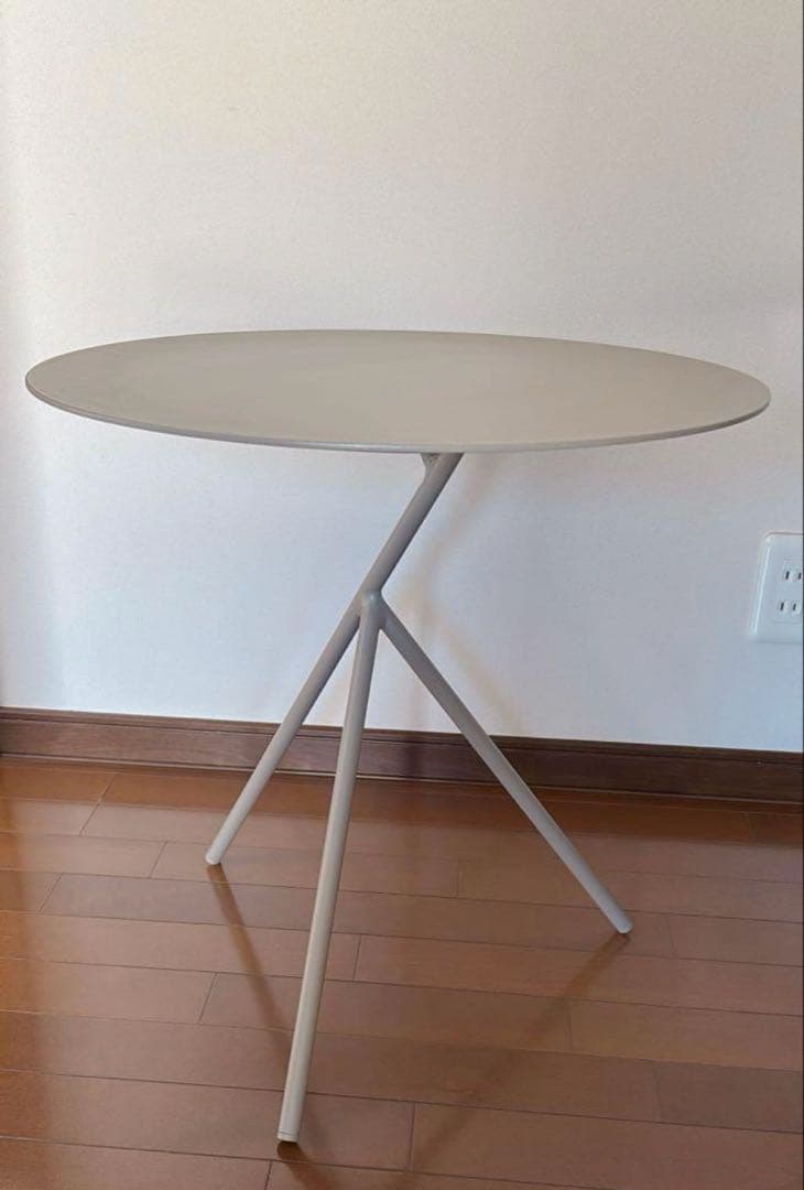 【美品】ACTUS アクタス ルーナ グレージュ 円形サイドテーブル