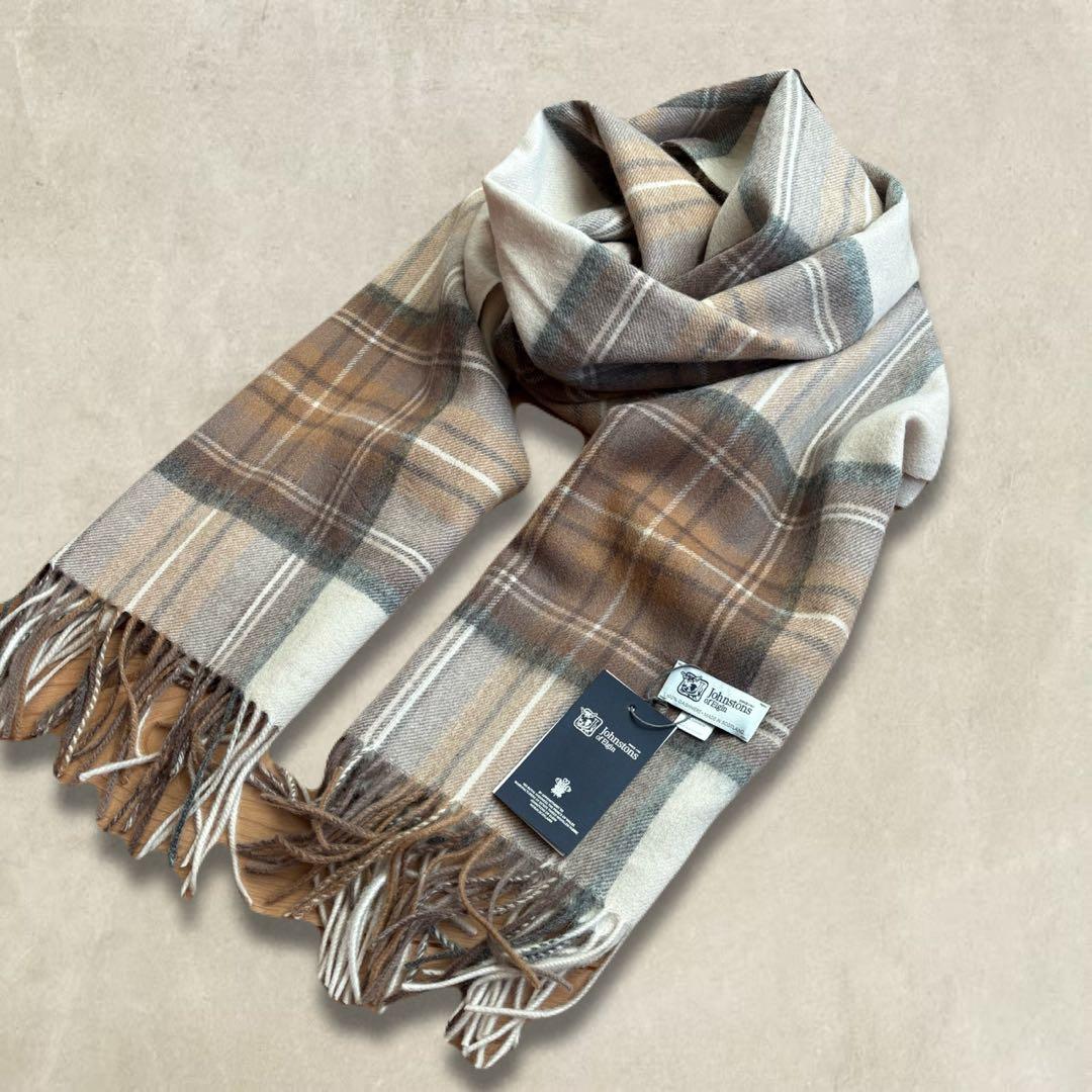 【Johnstons of Elgin】 ジョンストンズ 大判ストール　カシミヤ