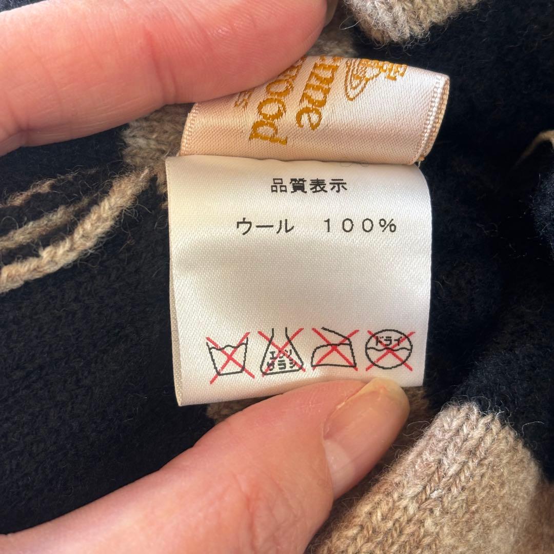 ヴィヴィアン・ウエストウッド 耳当て付きポンポンニット帽【未使用】