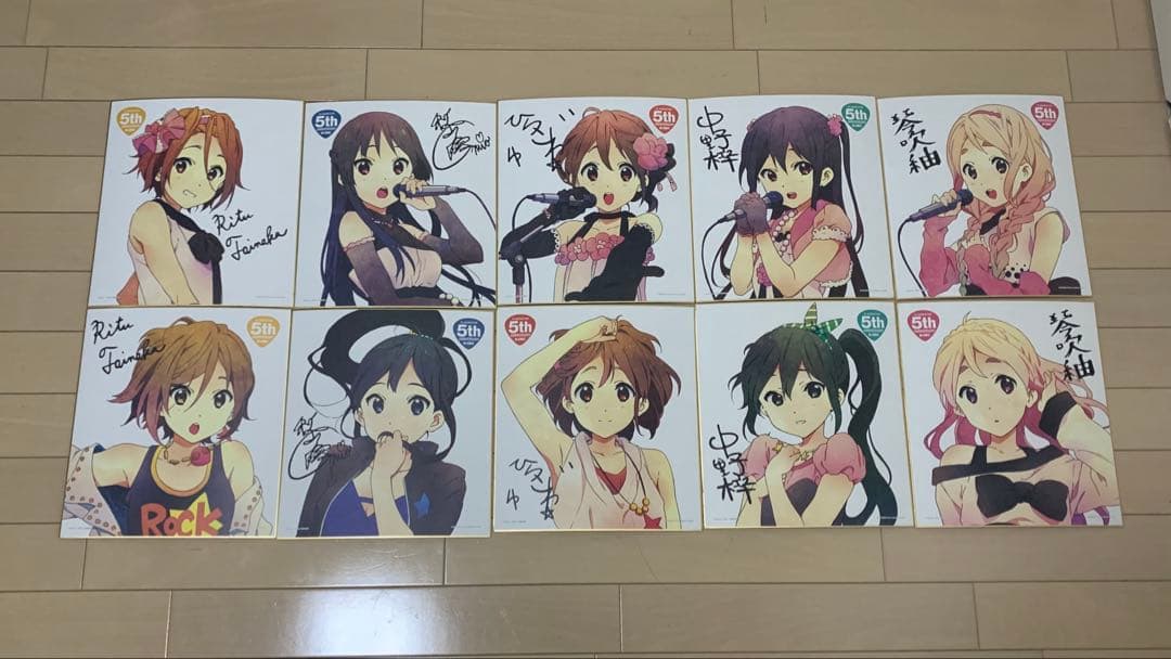 値段交渉あり　けいおん　色紙セット