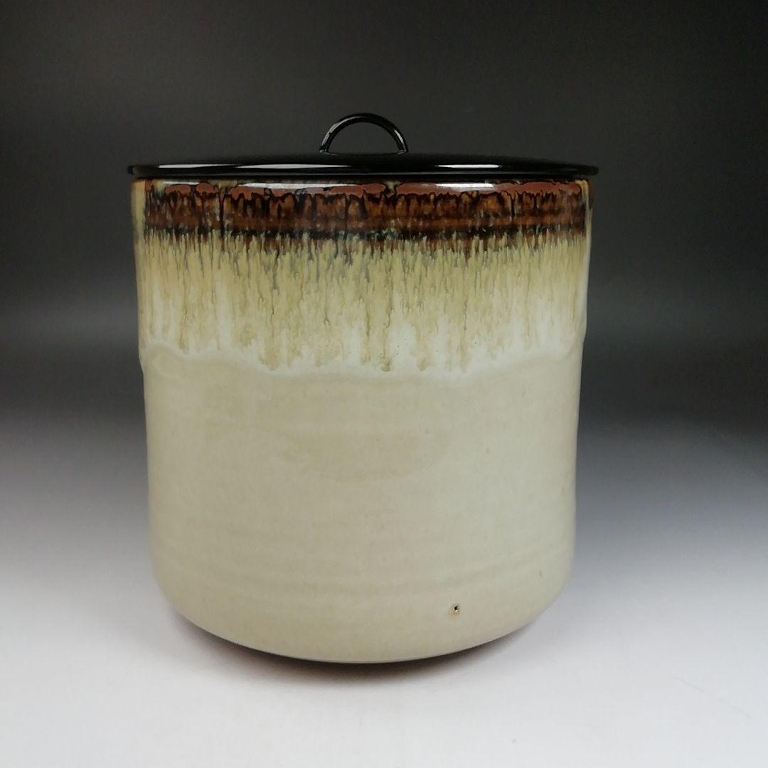 Ｗ７１　水指　『朝鮮唐津　水指』『宇田佐平 造』　共箱　茶道具