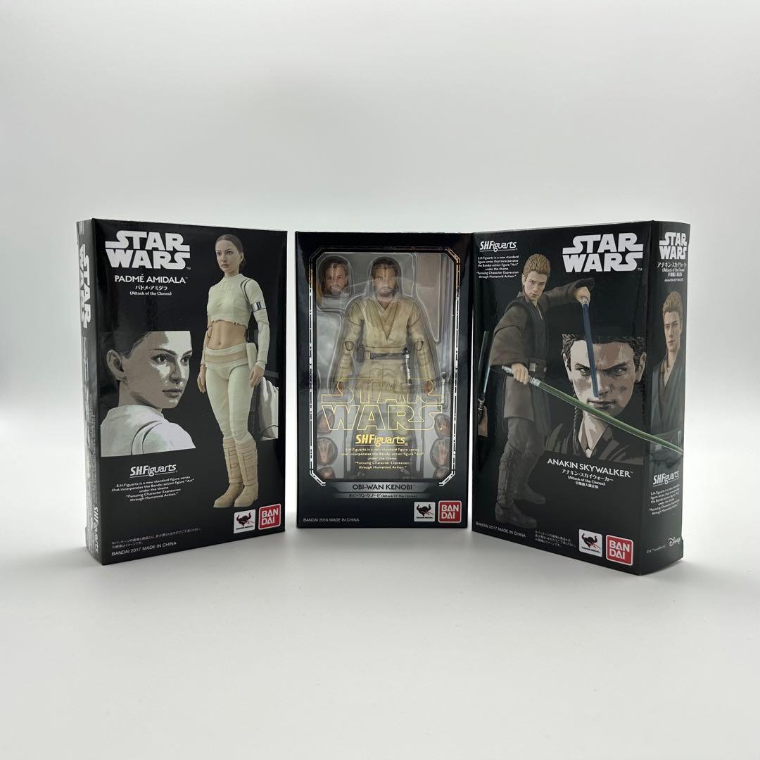 バ*ー様 極美品 アナキン 早期特典付 パドメ オビワン フィギュアーツ