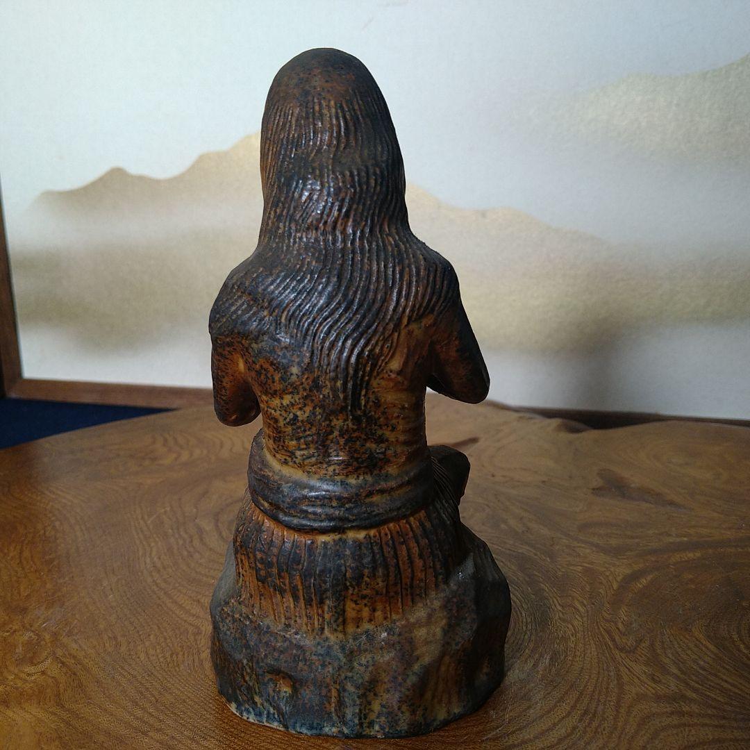 AC45 萬珠焼 京焼 清水焼 聖賢 聖哲像 髑髏しゃれこうべ 時代物