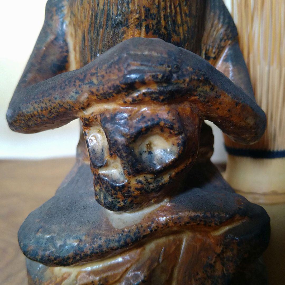 AC45 萬珠焼 京焼 清水焼 聖賢 聖哲像 髑髏しゃれこうべ 時代物