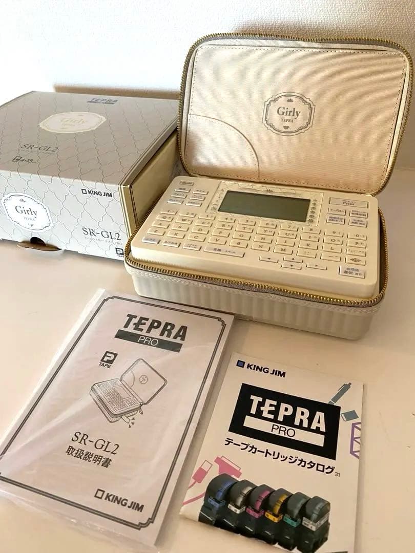 ラベルライター テプラ PRO クリーム SR-GL2 ガーリーテプラ　未使用品