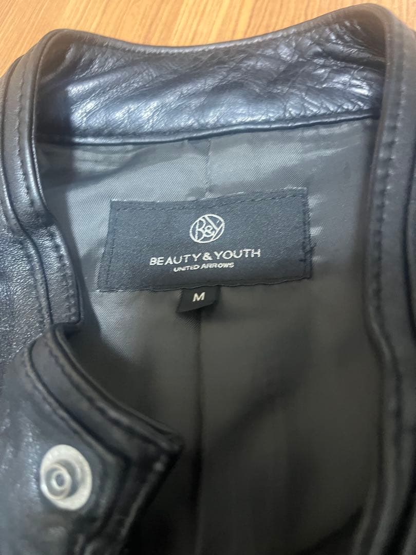 BEAUTY&YOUTH ブラック レザージャケット