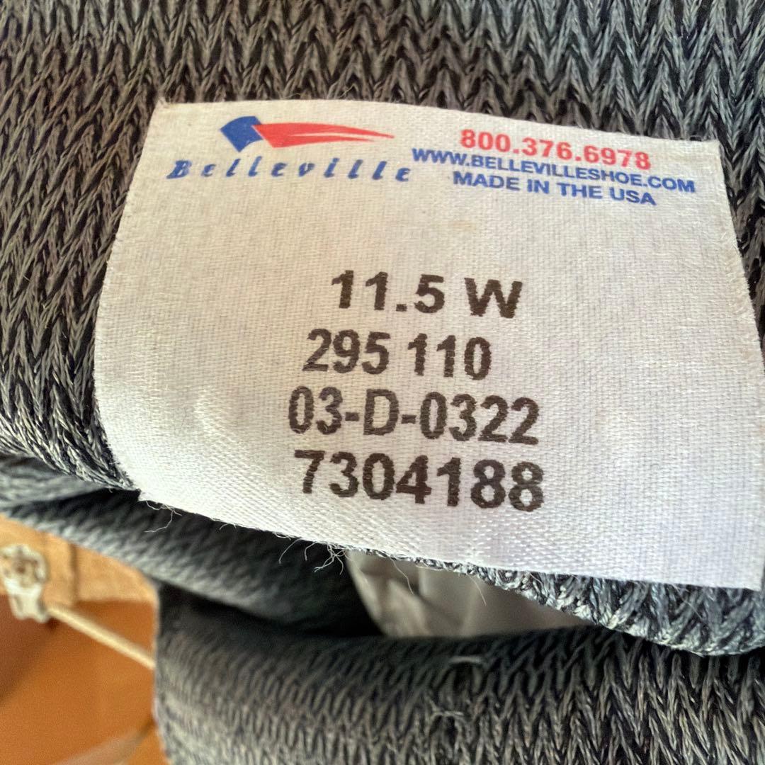 BELLEVILLE ベージュ ミリタリーブーツ