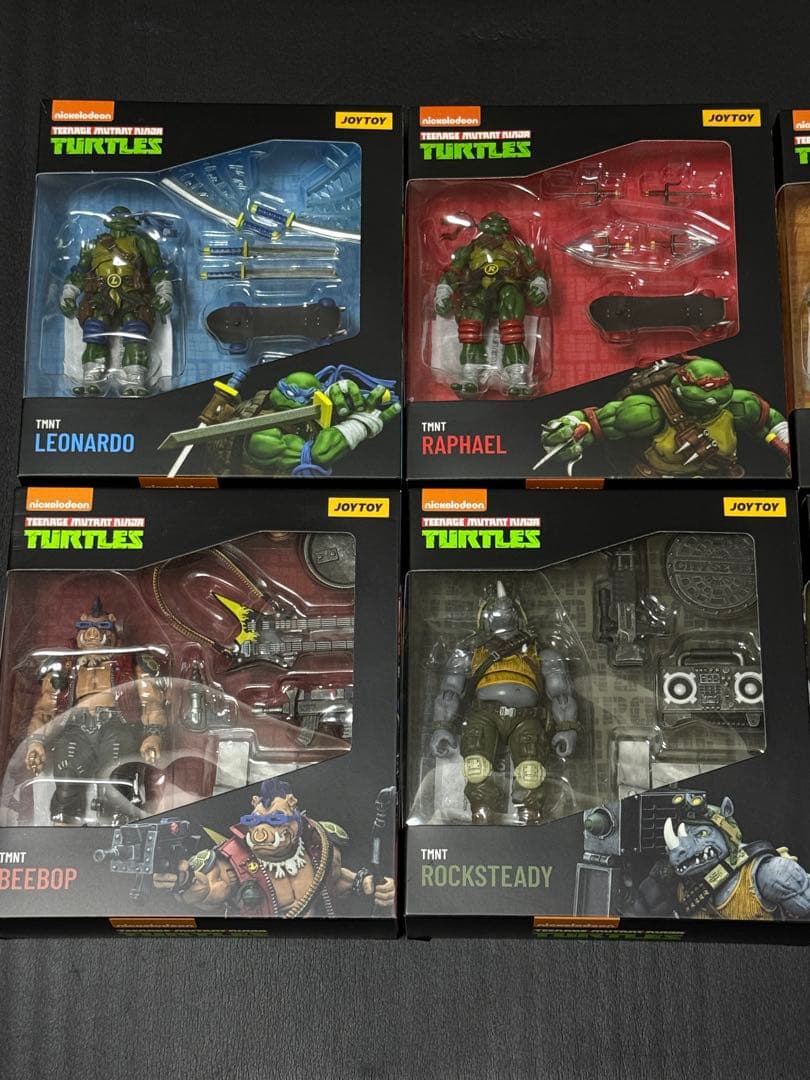 JOYTOY TMNT ミュータントタートルズ 1/18 フィギュア8体セット