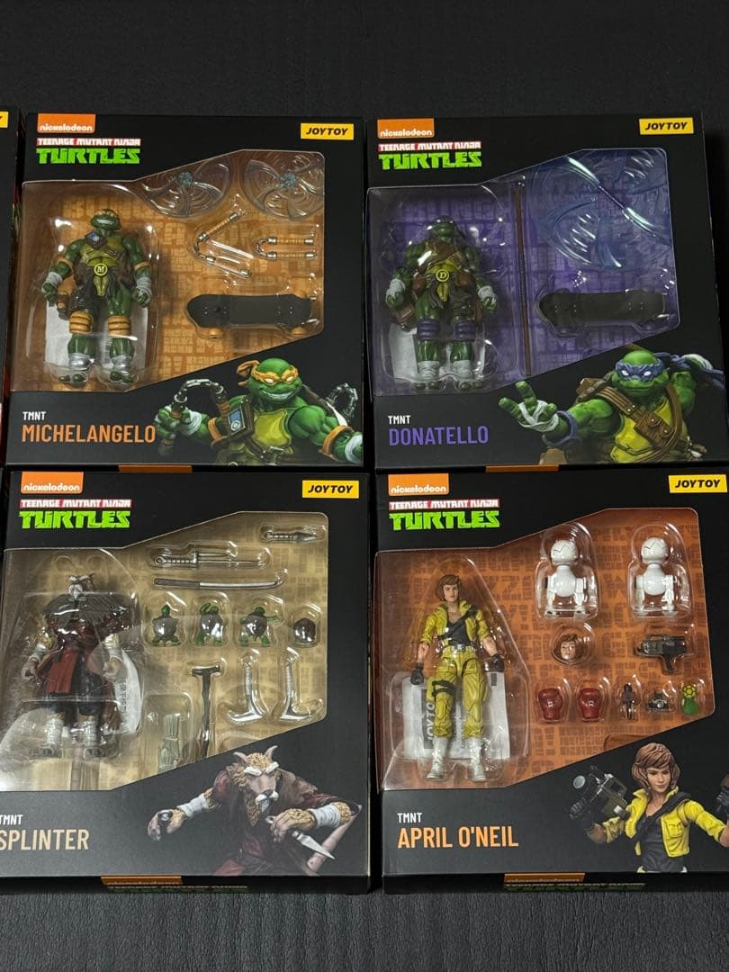 JOYTOY TMNT ミュータントタートルズ 1/18 フィギュア8体セット